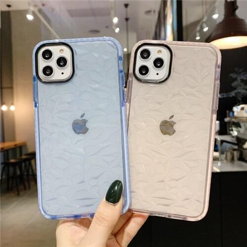 Glitter 3D Diamond Dream Shell Case for iPhone 11 12 Pro XS Max X XR 7 8 Plus SE 2020 Bling Crystal Soft TPU Clear Cover Coques