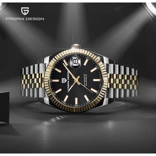 PAGANI Design Automatic Mens Mechanical Watches Fashion Stainless Steel Strap Waterproof Watch Top Brand Luxury Watch Men 2021