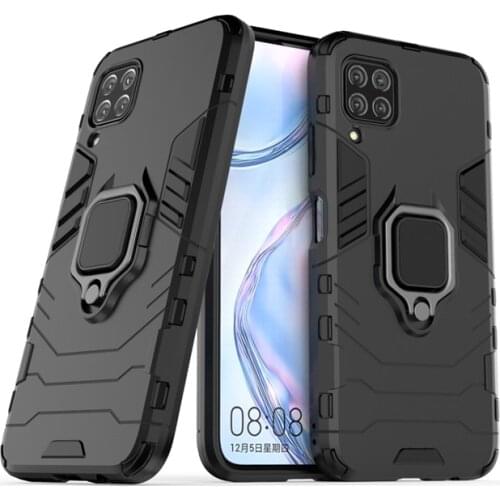 For Huawei Nova 6 SE Case Cover for Huawei Nova 6 SE Finger Ring Phone Case Hard PC Shell Bumper Armor Case For Huawei Nova 6 SE