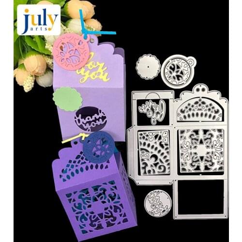 Julyarts Scrapbooking Dies Metal Christmas Gift Box Snow Bell Scrapbooking Tools Embossing New Christmas Paper Cut Stencil Dies