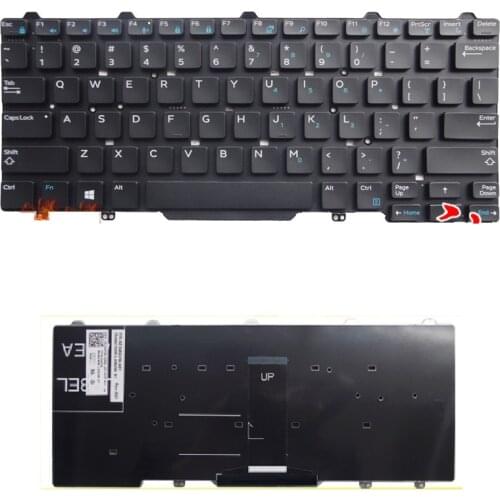 SSEA New laptop US Keyboard For DELL Latitude E5450 E5470 E7450 E7470 no backlit keyboard
