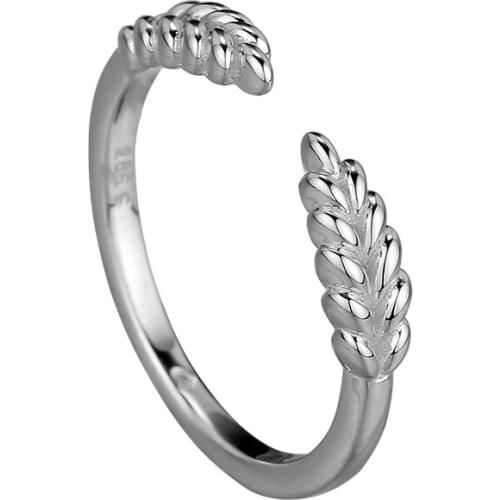 CKK Ring Open Grains Silver Rings For Women Men Anel Feminino 100% 925 Jewelry Sterling Silver Anillos Wedding