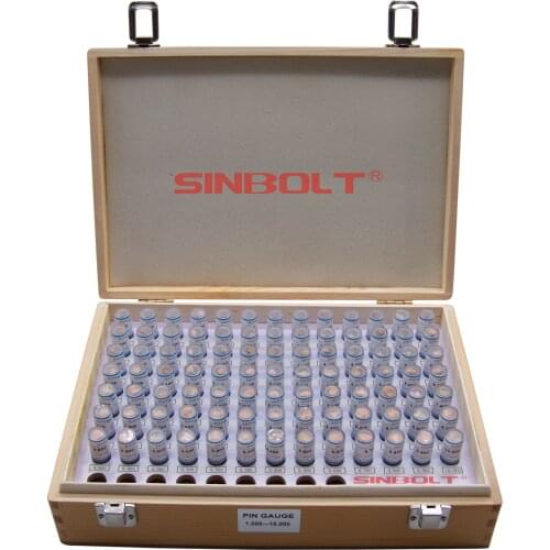 Sinbolt Plug pin gauge Set, go nogo gauge 1.000mm--10.000mm(Interval: 0.1,91pcs),fast delivery
