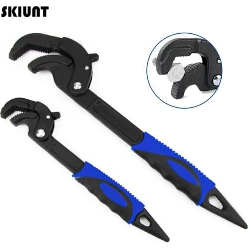 SKIUNT Universal Spanner Set Large Opening Adjustable Wrench TPR Handle Multifunction Automotive Plumbing Repair Hand Tools Kit