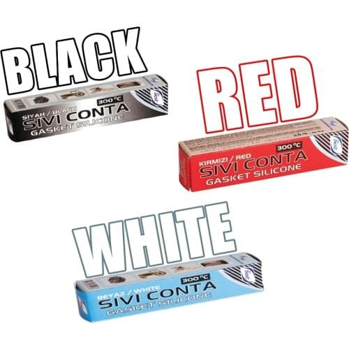 Gasket Slicone 80 gr Red White Black colors are available