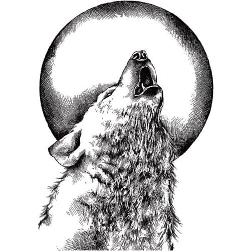 Clear Stamps Full Moon Lone Wolf Animal Wild For DIY Scrapbook Photo Album Craft Card 2021 New