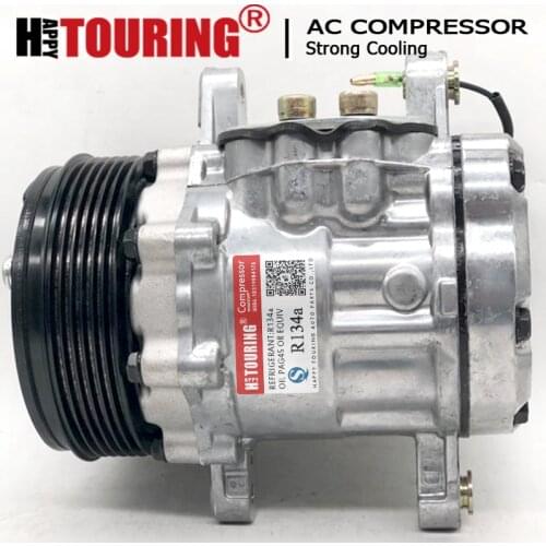 SD7B10 compressor 7b10 A/C Compressor w/Clutch for Sanden 7176 7186 6GR SD7B10 Swing Mount NEW