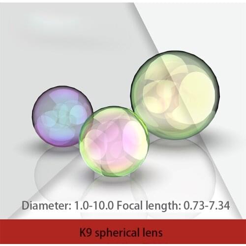 K9 Spherical Lens, Dia 1-10mm High Precision Fiber Endoscope Objective Cylindrical Lense Laser Focus Ball Optical Glass