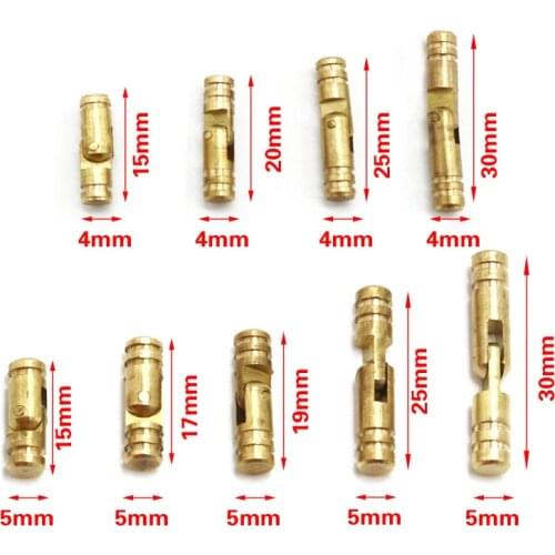 10Pcs/pack Jewelry Box Wine Wooden Case Supplies Hidden Invisible Concealed Barrel Hinge Pure Copper Furniture Hardware