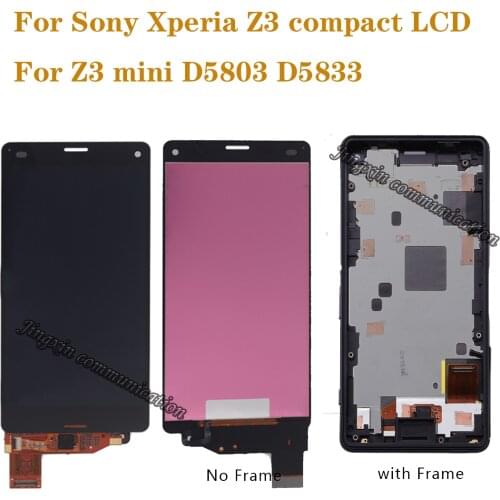 4.6-inch AAA display For Sony Xperia Z3 compact LCD touch-screen digitizer replacement for Z3 mini D5803 D5833 LCD repair parts