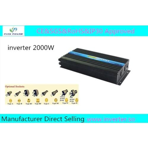 High Quality 12v 220v Inverter 2000w ,CR&SGS&RoHS&IP30 Approved