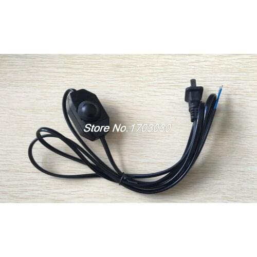 1.8M Black Lamp Power Cord Swivel Dimmer Dimming Switch AC 250V/110V US Plug