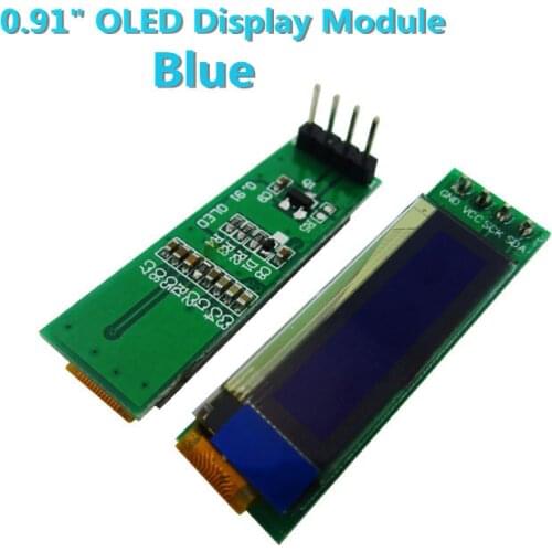 1pcs 0.91 inch OLED module 0.91" Blue OLED 128X32 OLED LCD LED Display Module 0.91" IIC Communicate new original