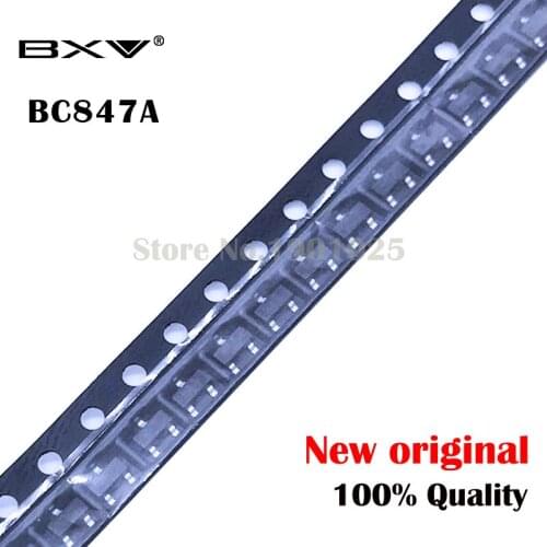 100PCS BC847A SOT-23 BC847 SOT 1E SMD new and original