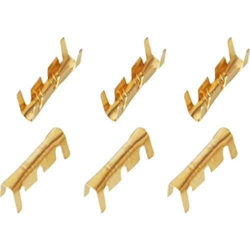 100pcs U Shape Docking Connector Pressing Button Quick Connect Terminal Wiring 0.5 To1.5 Connectors Non-Insulated Connector