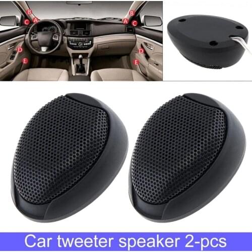 2Pcs Car Universal 12V 1000W Mini Audio Tweeter Speaker Horn for Car Audio System