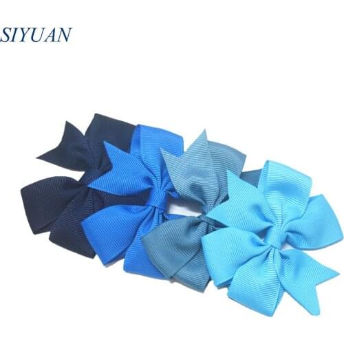 300pcs/lot 3" Grosgrain Ribbon Bow Knot Fabric Bowknot for Girl Headband & Hairpin Accessories HDJ15
