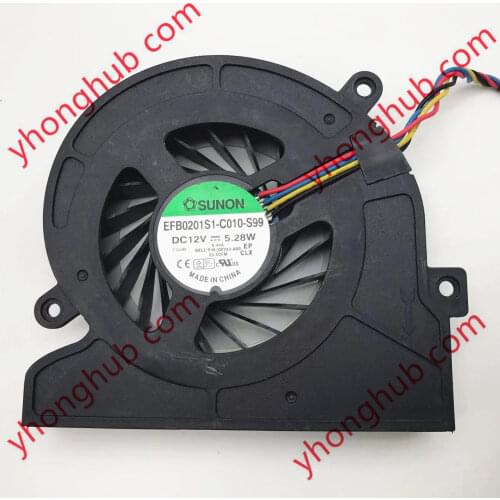 SUNON EFB0201S1-C010-S99 DC 12V 5.28W 4-wire Server Laptop Cooling Fan