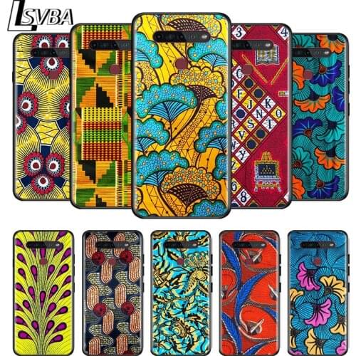 African fabric Printing For LG G8 V30 V35 V40 V50 V60 Q60 K40S K50S K41S K51S K61 K71 K22 K31 K42 K92 ThinQ 5G Phone Case