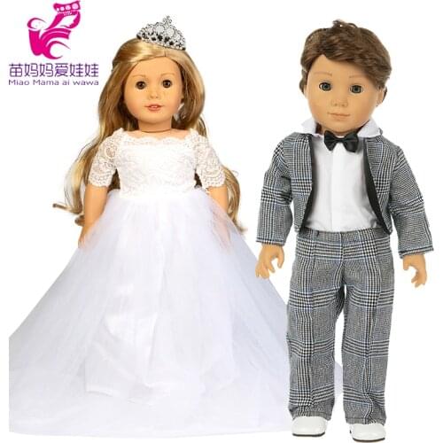 18 inch american boy girl doll wedding Suits dress Baby doll jacket for 18 inch boy doll clothes