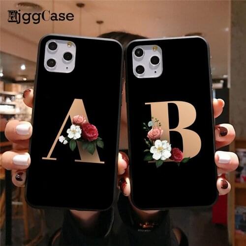 Custom letter For iPhone 11 2019 Case Soft TPU Cover Support Wireless Charging for iPhone 11 Pro Max 5.8inch 6.1inch 6.5inch New