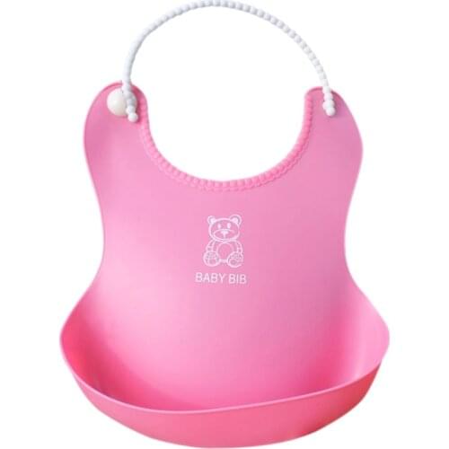 Baby Infant Toddler Waterproof Silicone Bib Infants Feeding Lunch Roll-up Apron