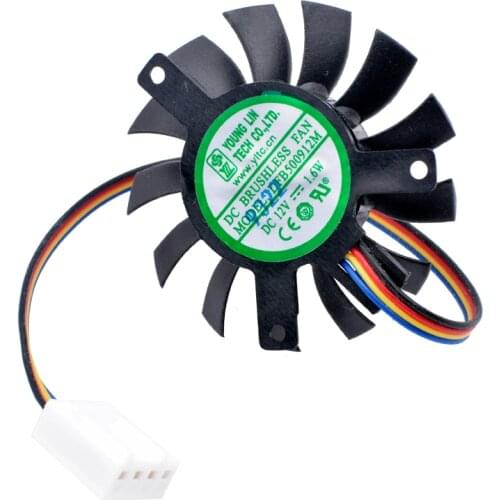 DFB500912M DC12V 1.6W diameter 45mm hole pitch 35x35x27mm 4 wires 4pin pwm speed control cooling fan for soft router