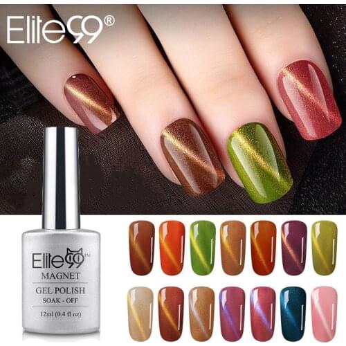 Elite99 12ml Cat Eye Gel Nail Polish Vernis Semi Permanent UV Gel Polish Nail Art Cat Eyes Gel Varnish Hybrid Enamel Lacquer