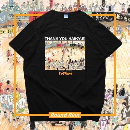 Haikyuu Karasuno High School 8th Anniversary Cosplay Tee Shirt Anime Top Short Sleeve T-shirt