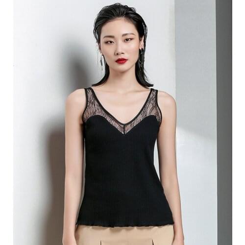 Y2k Top Lace Up Off Shoulder Perspective Low-cut Backless Tees Sleeveless Summer Style Sexy V-neck New T Shirts for Women