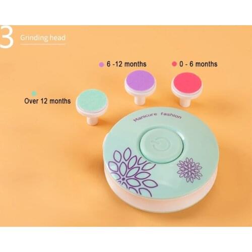 J60B Baby Safe Nail Clipper Cutter Kids Nail Polisher Manicure Electric Nail Trimmer
