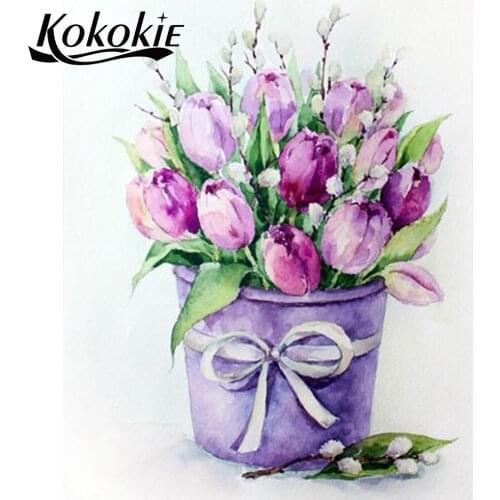 5d full square Diamond embroidery with square stones Picture of Rhinestone flowers diamond mosaic diamond painting kit