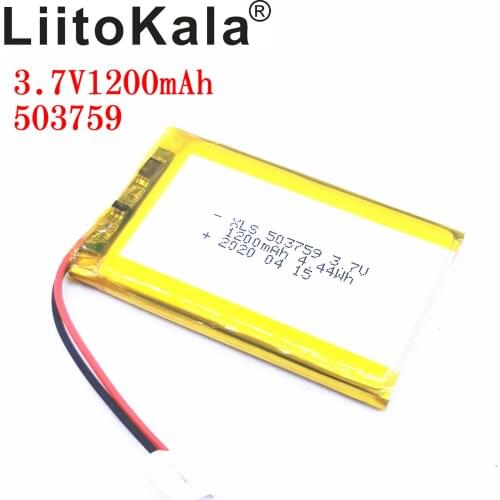 XSL 3.7V 503759 1200mAh Li-po Lithium Battery For MP4 MP5 GPS DVD Camera Remote Controller Tablet PC PSP POS