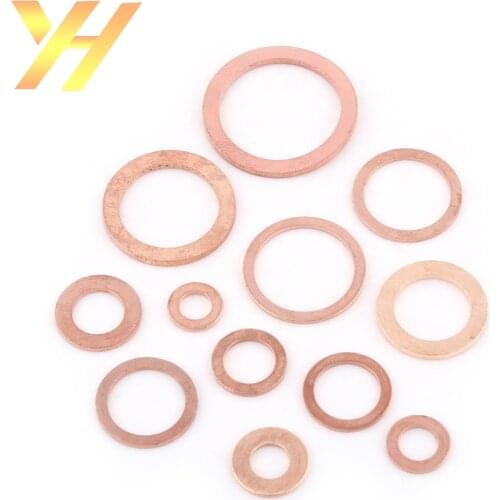 2/3/5pcs M5-M20 Copper Washer Flat Ring Sump Plug Hardware Seal Gasket Ring Oil Seal Fittings Washers