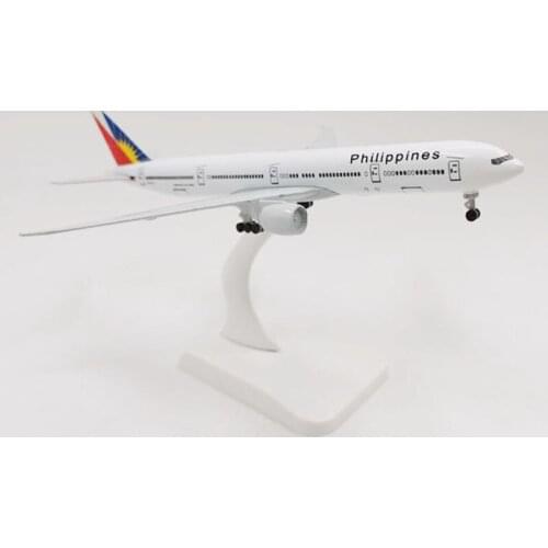 Alloy aircraft 1: 300 scale 20CM Philippine Airlines Boeing 777 B777 aircraft can stand alloy die cast aircraft model
