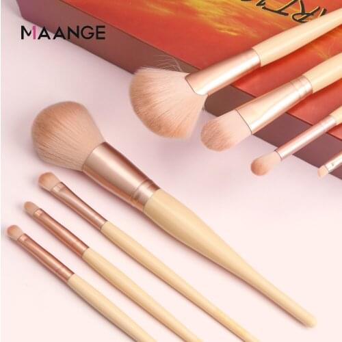 MAANGE 8 Pcs Professional Makeup Brushes Set Foundation Eyeshadow Eyebrow Blending Brush Make Up Brush Cosmetics Beauty Tool New