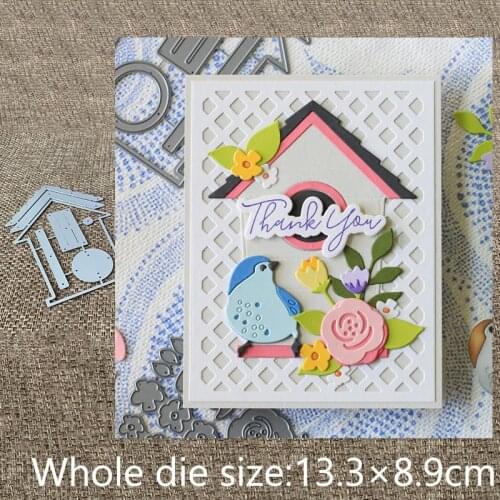 New Design Craft Metal stencil mold Cutting Dies Bird house decoration scrapbook die cuts Album Paper Card Craft Embossing
