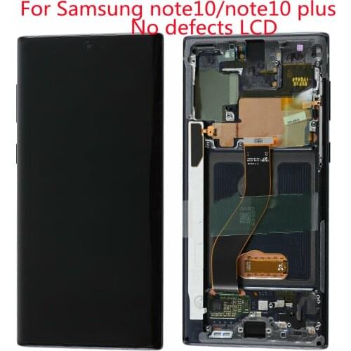 AAA For Samsung note10 N970 note10 Plus N975 touch display screen assembly Original Super AMOLED display touch screen With frame