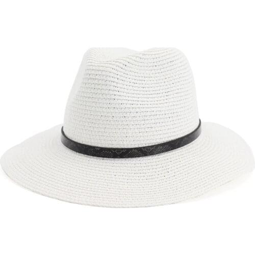 Panama Hat Summer Sun Hats for Women Man Beach Straw Hat for Men UV Protection Cap chapeau femme 2020