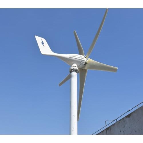 New Arrival 800W Windmill 12V 24V New Energy 5 Blades Horizontal Wind Turbine Generator With MPPT Controller For Homeuse