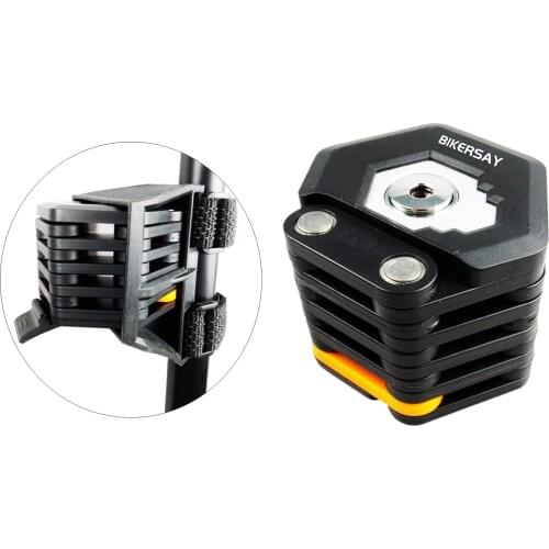 Bike Lock Bicycle Scooter Motorcycle Folding Locks with 3 Keys, Steel Foldable Lock Chain with Mounting Bracket ,Straps,Screw