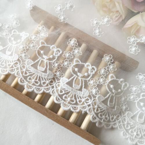 19yards 20.5cm Mesh cotton embroidery Lace Trim Handmade Garment needlework sewing accessories fabric Clothing Decoration 377