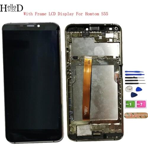 5.7" Mobile For Blackview BV9000 LCD Display Touch Screen Digitizer Replacement For BV 9000 Pro LCD Repair Parts Frame Tools