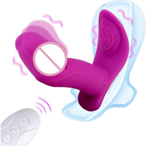 7+1 Modes Remote Control Vibrator Sex Toys for Women Wearable Panties Swing Dildo Anal Plug Clitoris Stimulator