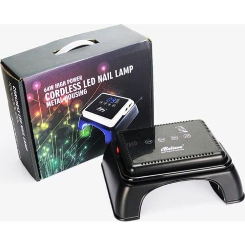 Amazon bestseller wireless uv led lamp nail polish dryer 64w nail uv lamp salon equipment