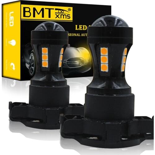 BMTxms 2x PY24W 5200s LED Car Light Canbus Turn SIgnal Lamp For Audi A4 B8 Q5 BMW X3 E90 E92 E83 E70 F10 F11 F07 Mercedes W221