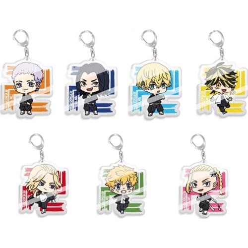 Cartoon Tokyo Revengers Anime Cosplay Keychain Manjiro Ken Takemichi Hinata Atsushi Chibi Kawaii Bag Pendant Fans Collection