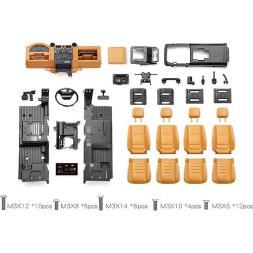 High Simulation Central Control Seat Interior Set for TRX4 Defender Land Rover Defender RC Crawler DIY Modification Parts