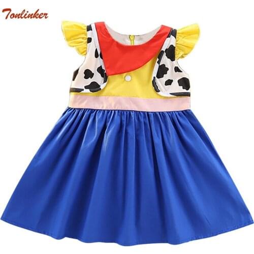 Baby Dress Up Girls Summer Snow Queen Princess Costume Children Tollder Elsa Anna Belle Alice Cinderella Rapunzel Aurora Dresses