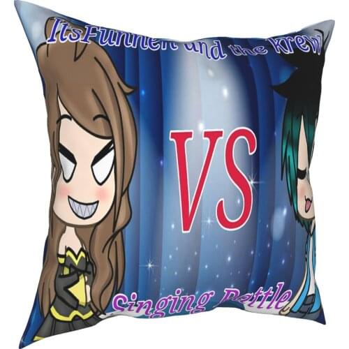 Gacha Life Funneh Krew Gacha Pink Pillow Case Dakimakura 18 Pillows With Anime Heroes Pillow Cover Pillowcase